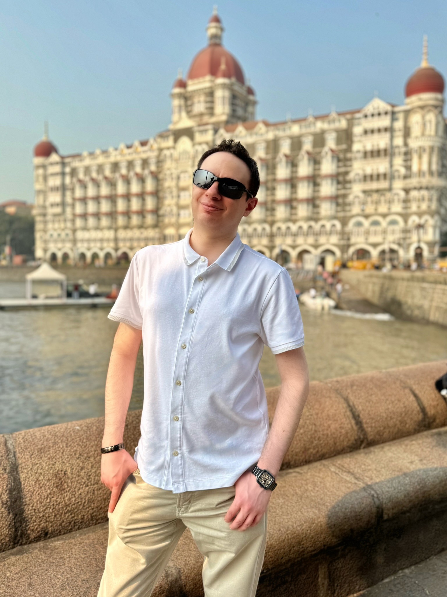 Patrick Diogenia traveling in Mumbai